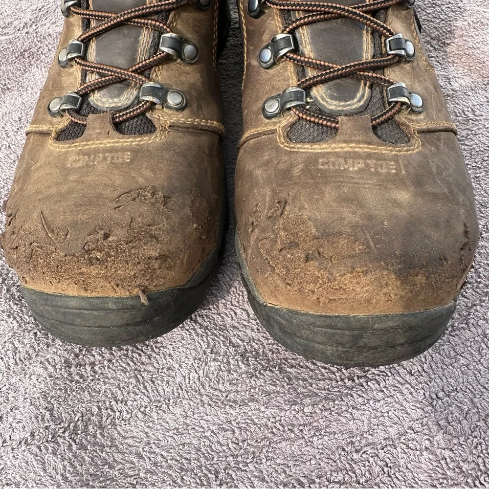 Danner Vicious 8” Brown Composite Toe NMT Gore-Tex Work Boots Size 10